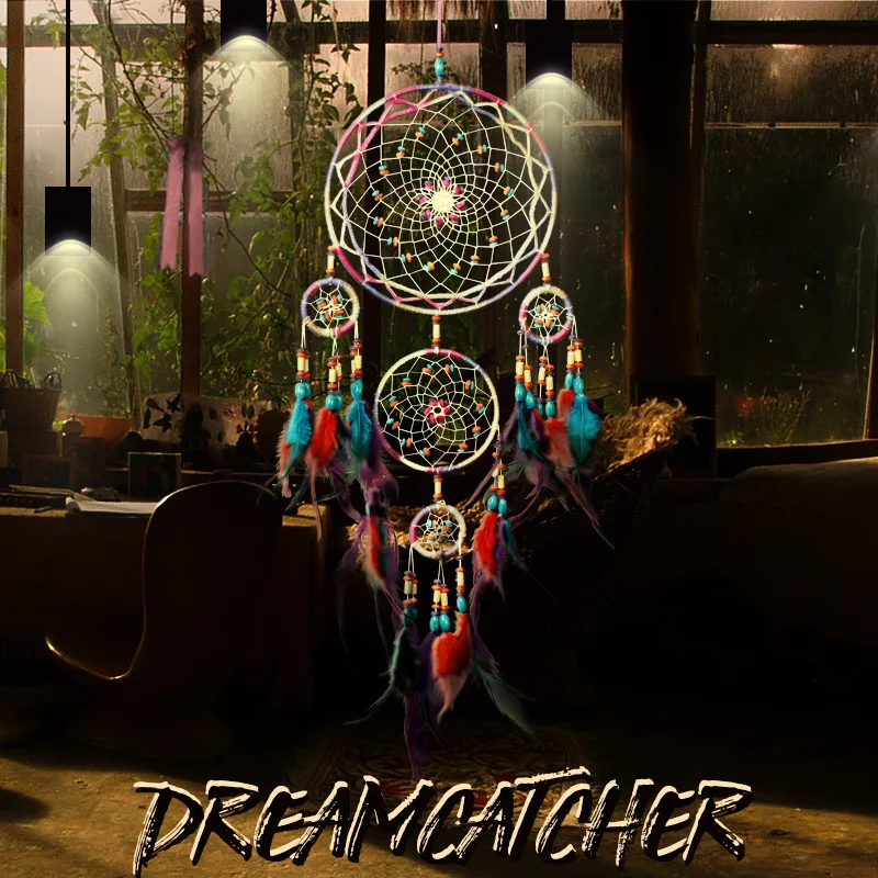 

Dream Catcher With Gift Box Five Ring Handicraft Chime Gift Wall decor Ornamentation Dreamcatcher gifts for women ElimElim