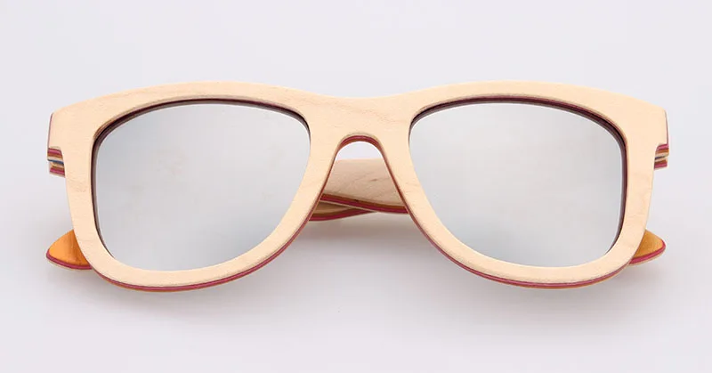 Brown Wood Men Women Vintage 80 Retro Sunglasses Wooden Glasses Y 
