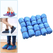 100 шт домашние пластиковые одноразовые бахилы, водонепроницаемые бахилы, галоши, грязезащитные дождевые бахилы