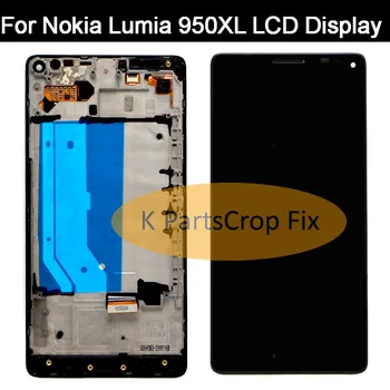 

Black 5.7" For Microsoft Nokia Lumia 950Xl LCD Display Touch Screen Digitizer Assembly With Frame For Lumia 940 XL RM-1118 LCD
