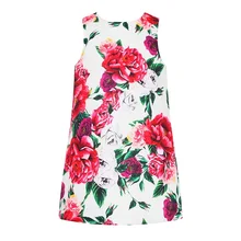 Princess Dress Flowers Printed Baby Girl Party Dress SleevelessStylish Kids Dresses for Girls Vestidos Baby Girl Summer Clothes цена Princess Dress Flowers Printed Baby Girl Party Dress SleevelessStylish Kids Dresses for Girls Vestidos Baby Girl Summer Clothes цены онлайн
