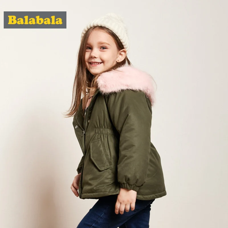 Куртка Balabala на флисовой подкладке для маленьких девочек куртка со съемной