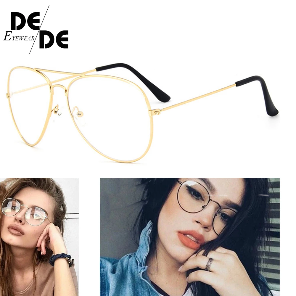

Round Glasses Frame Woman Men Glasses Retro Myopia Optical Frames Metal Clear lens Black Silver Gold Eyeglasses