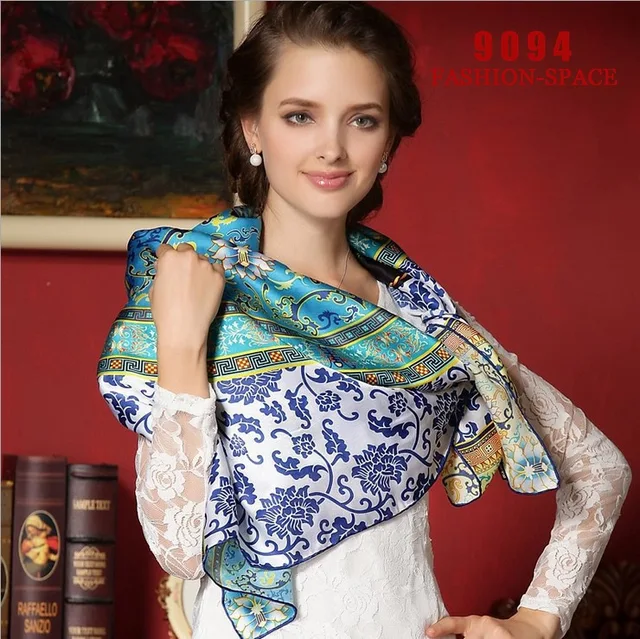 2015 New East Indian Style Women's Silk Scarf 100 Silk Brand Scarves