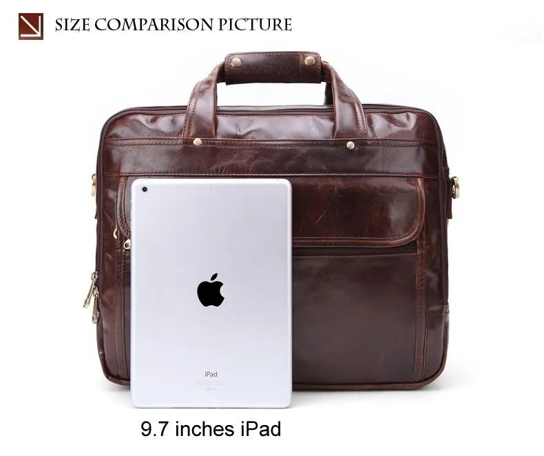 Бизнес Для мужчин Портфели натуральная кожа двойной Ёмкость подходит для 15 дюймового ноутбука Мужская сумка, мужская сумка PR088135