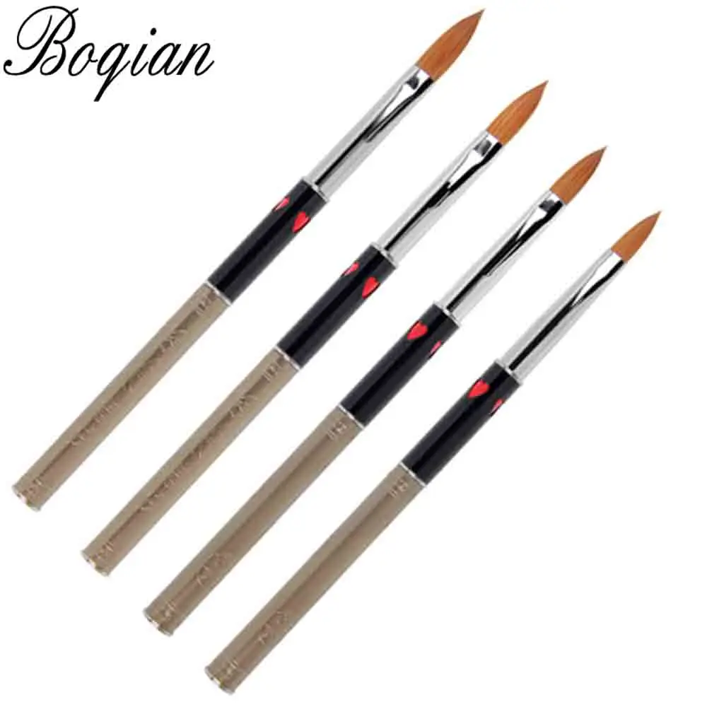 BQAN 1 шт. #8 #10 #12 #14 съемная щетка для ногтей акриловая кисть колонок ручка рисования
