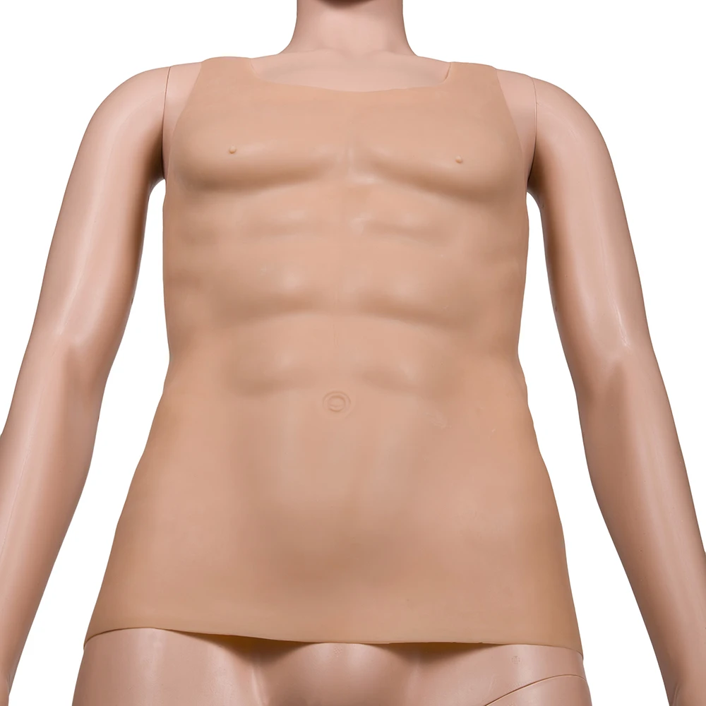 3000 г грудь мышечная Мужская силиконовая искусственная грудь мышечная Очаровательная Pectoralis Косплей 8-pack abs с силиконовой искусственная грудь мускулы