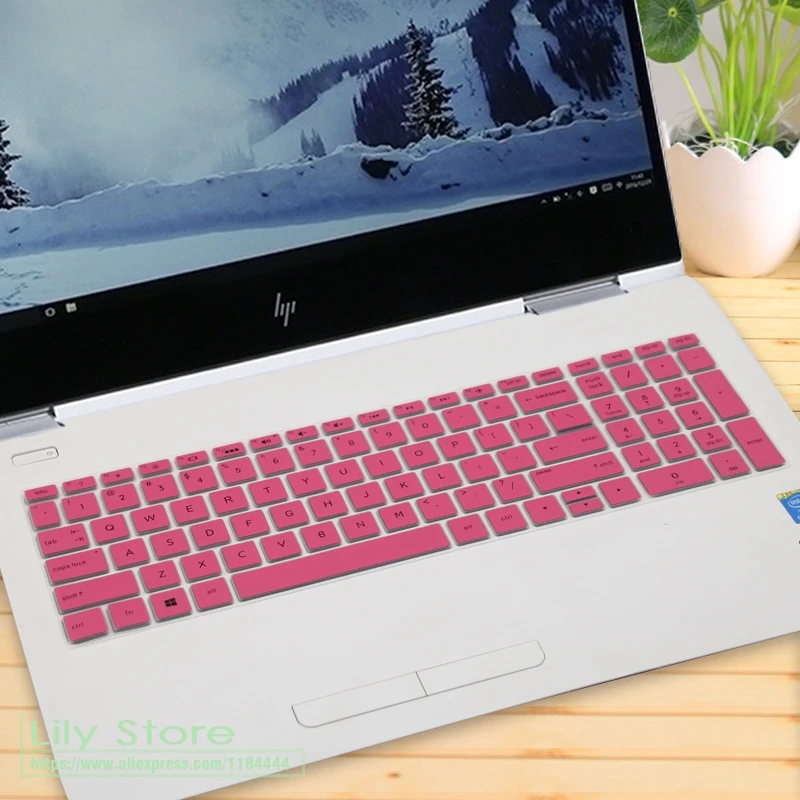 Для hp ENVY X360 15-bd001TX павильон 15-CB073TX/CB075TX 15 15,6 дюймов чехол для клавиатуры ноутбука протектор кожи - Цвет: pink