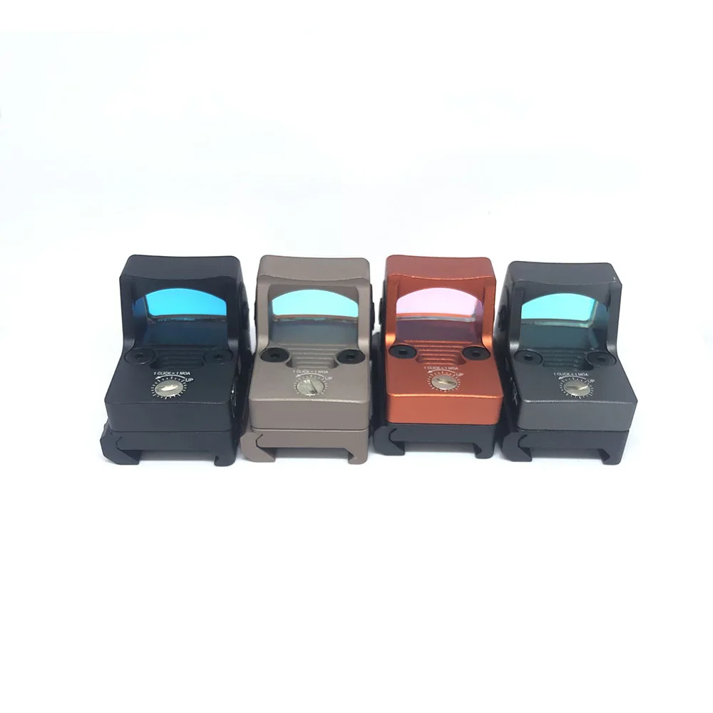 Lanlingmalls мини RMR красный точечный прицел Collimator Glock/Pistool Reflex Sight Scope fit 20 мм Weaver Rail для
