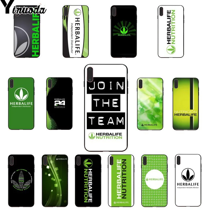 Yinuoda черный и зеленый Herbalife DIY печать рисунок чехол для телефона оболочка iPhone X XS MAX
