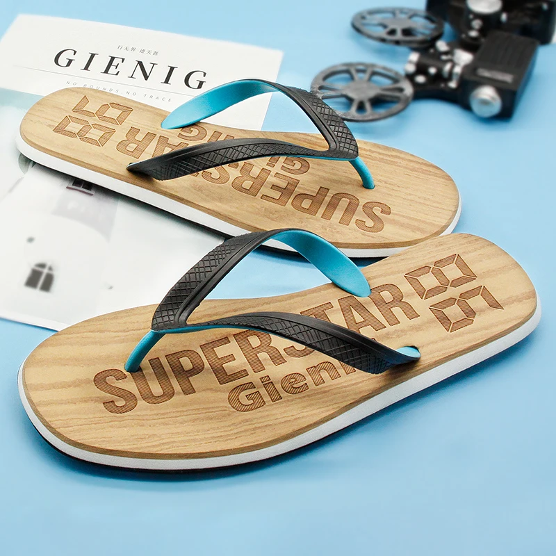 Gienig/Новинка года; воздухопроницаемые тапочки на открытом воздухе; Летняя мужская обувь; пляжные тапочки; буксировочная обувь с узором в елочку