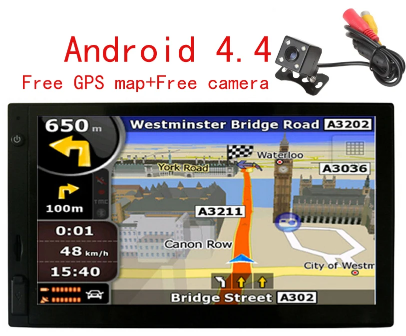 

Free shipping Android 7'' Double 2Din Car Radio GPS Universal without dvd car Audio 2 din 7 inch car Stereo auto Radio Navigator