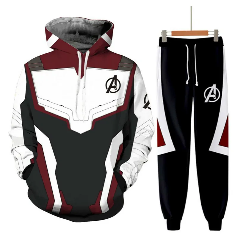Avengers Endgame Quantum Realm Sweatshirt Jacket Advanced Tech Hoodie Cosplay Costumes superhero T-Shirts Iron Man Hoodies Pant
