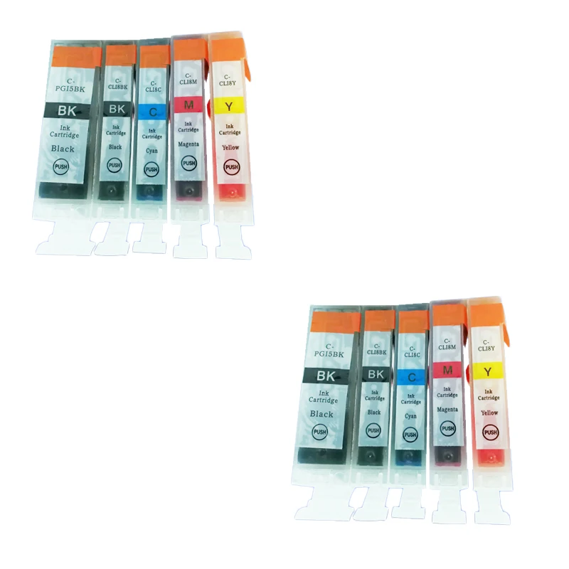 10 шт. совместимый картридж PGI5 CLI8 для принтеров Canon PIXMA IP4300 IP4500 IP4500X IP5200 IP5200R IP5300 MP500