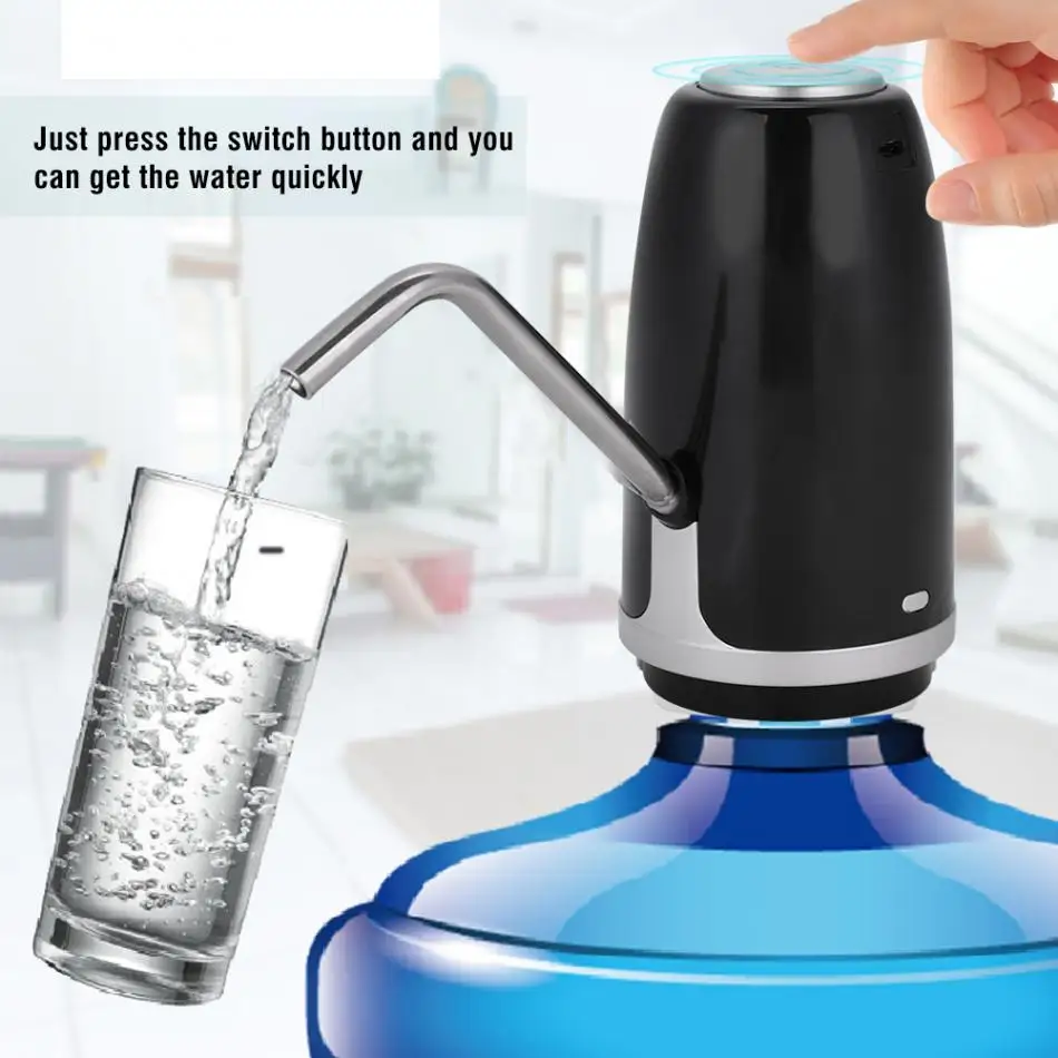 Портативный насос для бутилированной воды USB Перезаряжаемый дозатор для домашней кухни офисные питьевые бутылки Посуда для напитков инструменты для спорта/лагеря