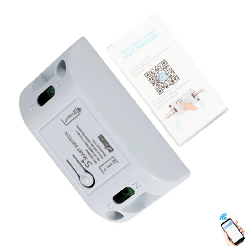 Беспроводной Wi Fi переключатель 433MHZ10A110V 220V и Радиочастотный пульт дистанционного