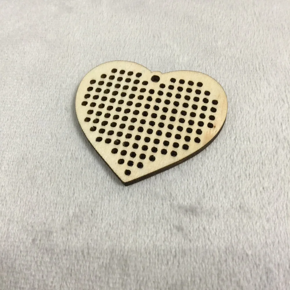 

laser cut out DIY blank wood Earrings cross stitch