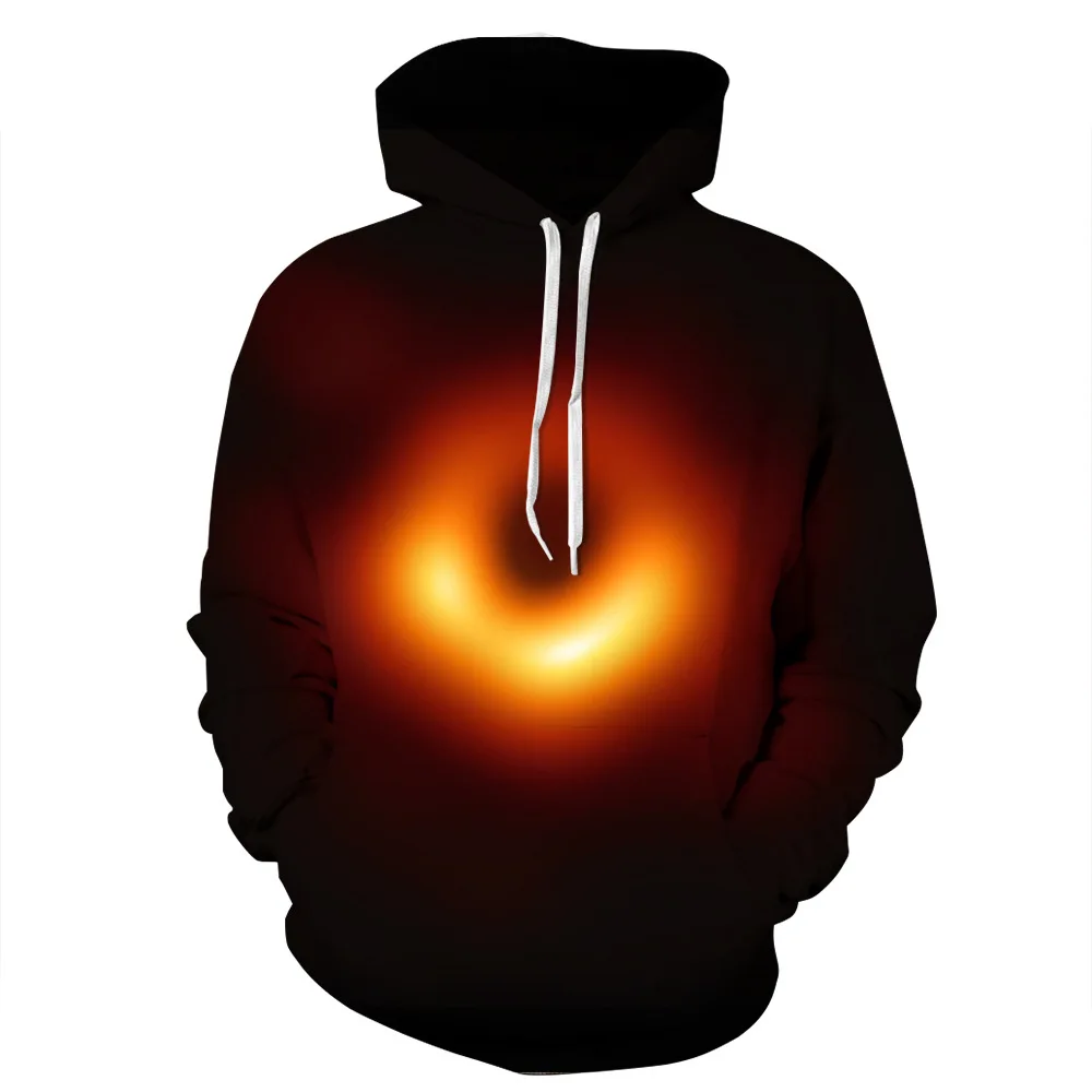 2019 New Style Women's Sweatshirts Plus Size S-XXXL Pullovers Space Black Hole Printed Hoodies For Women Female A134 | Женская
