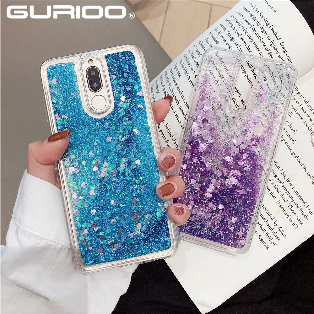 

For Huawei P smart Y7 Prime Y9 2018 2019 Liquid Quicksand Silicon Case For Honor 6X 7A 7X 8X 9 10 Lite V10 V20 TPU Phone Cover