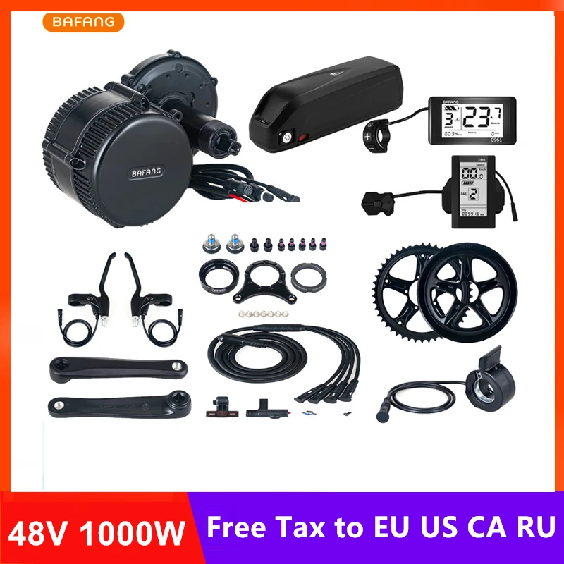 Bafang 8fun BBSHD BBS03 среднемоторный привод наборы 48 в 1000 Вт с 48 В 13AH литиевая батарея C961 C965 для электрического велосипеда конверсионный комплект Bafang 8fun BBSHD BBS03 среднемоторный привод наборы 48 в 1000 Вт с 48 В 13AH литиевая батарея C961 C965 для электрического велосипеда конверсионный комплект