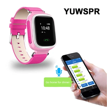 

GPS Tracker Watch for Kids Safe GPS Watch 0.96 inch LCD smart Wristwatch SOS Call Finder Locator Tracker Anti Lost baby Q60 D