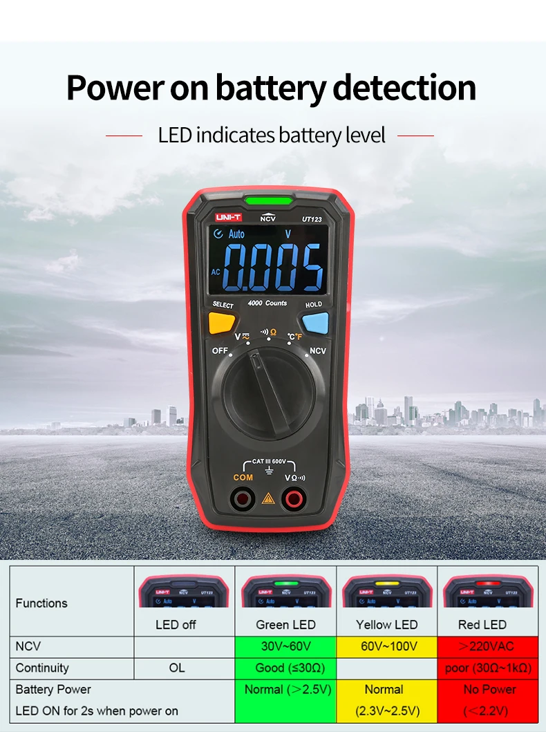 de temperatura ut123 ut123d dados ac dc