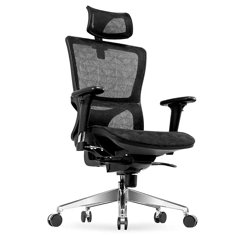 Office Chair Lifted Rotated Mesh 
