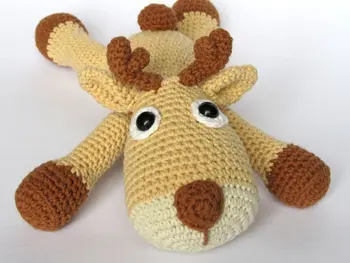 

crochet Reindeer Amigurumi Stuffed Animal toy doll rattle
