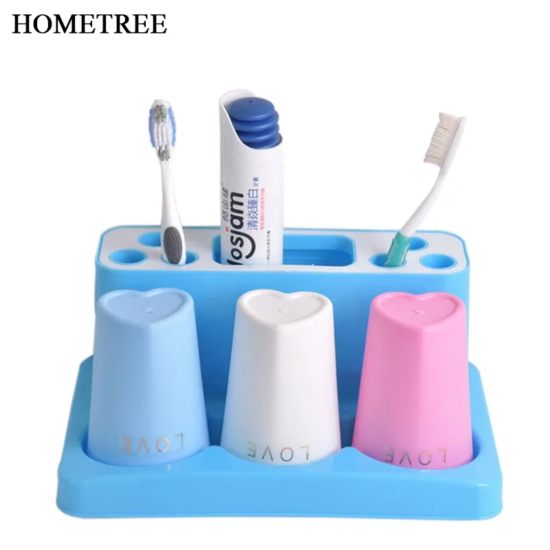 

4 Pcs/Set Creative Suction Cup Multifunctional Automatic Toothpaste Dispenser Toothbrush Holder Tooth Mug Bathroom Tools H135