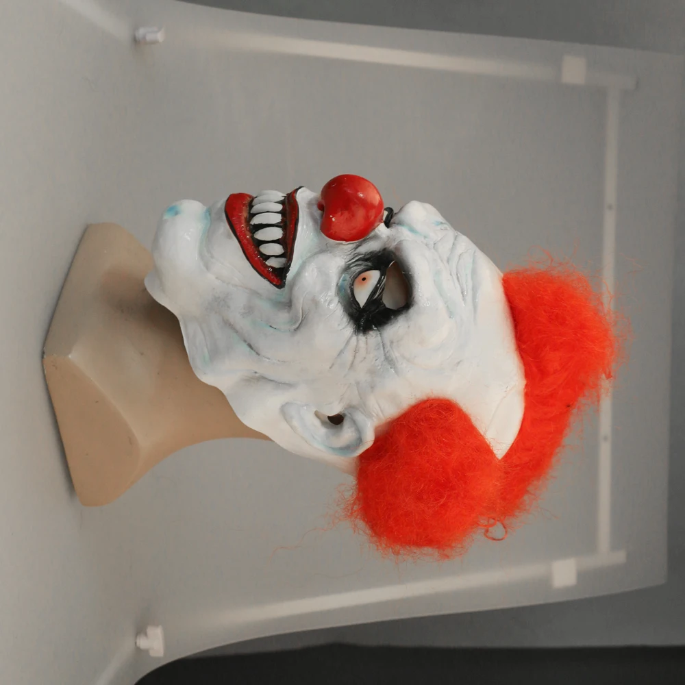 Movie Stephen King's It Mask Pennywise Mask Cosplay Terror Masks Horror Red Hair Clown Joker Halloween (1)