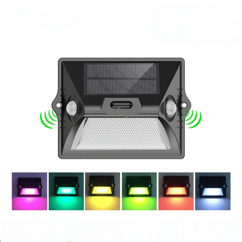 

AIMIHUO Solar Motion Sensor Lights 12 LEDs 7 Color Changing Wireless Waterproof Security Wall Light Outdoor Garden Lanterns Lamp