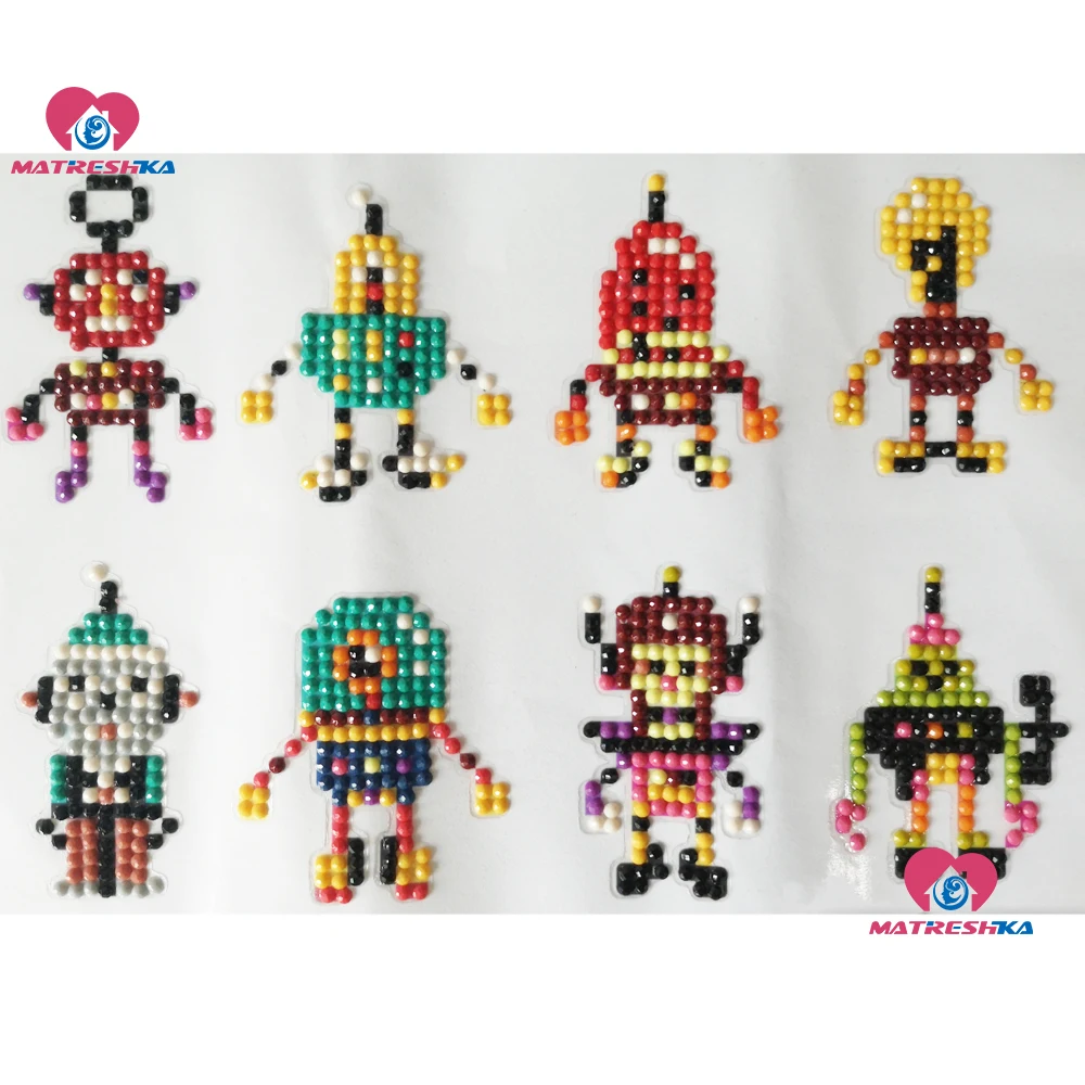 

DIY Patterns Diamond Embroidery 5D Diamond Painting For kids Round Diamond mosaic sale Double Sided Stickers Diy Home decoration