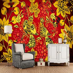 Индивидуальные винтажные обои с рисунком, цветок и птица фрески для гостиной, спальни, дивана фон декоративная водонепроницаемая бумага