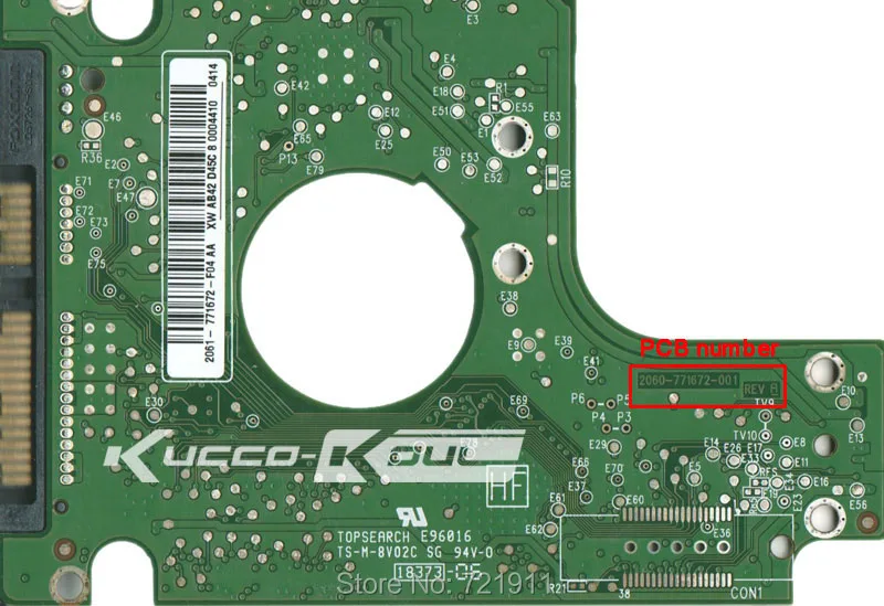 

HDD PCB logic board circuit board 2060 771672 001 for 2.5 inch SATA hard drive repair hdd date recovery