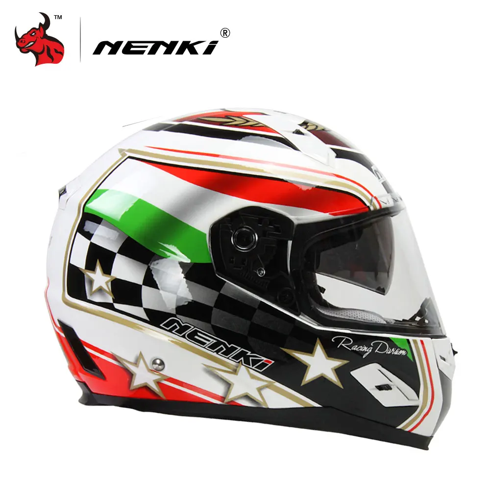 

NENKI Motorcycle Helmet Motorcycle Full Face Riding Helmet Moto Helmets Road Motobike Helmet Casque Moto DOT Certification