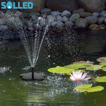 

SOLLED 1.6W 8V Flower Solar Power Water Pump Floating Fountain Pump for Garden Birdbath Pool Watering Wide Irrigation Pumps