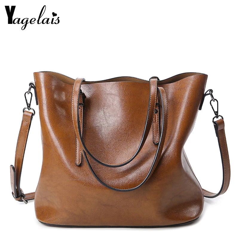 

Ladies Brand Leather Handbags Spring Casual Four Colours Tote Bag Big Shoulder Bag For Ladies Messenger Bags