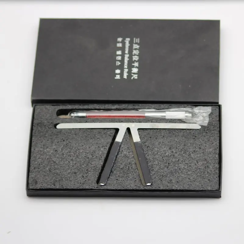 

1 PCS Tattoo Eyebrow Ruler Three-Point Positioning Permanent Makeup Symmetrical tool Grooming Stencil Shaper Balance Ruler