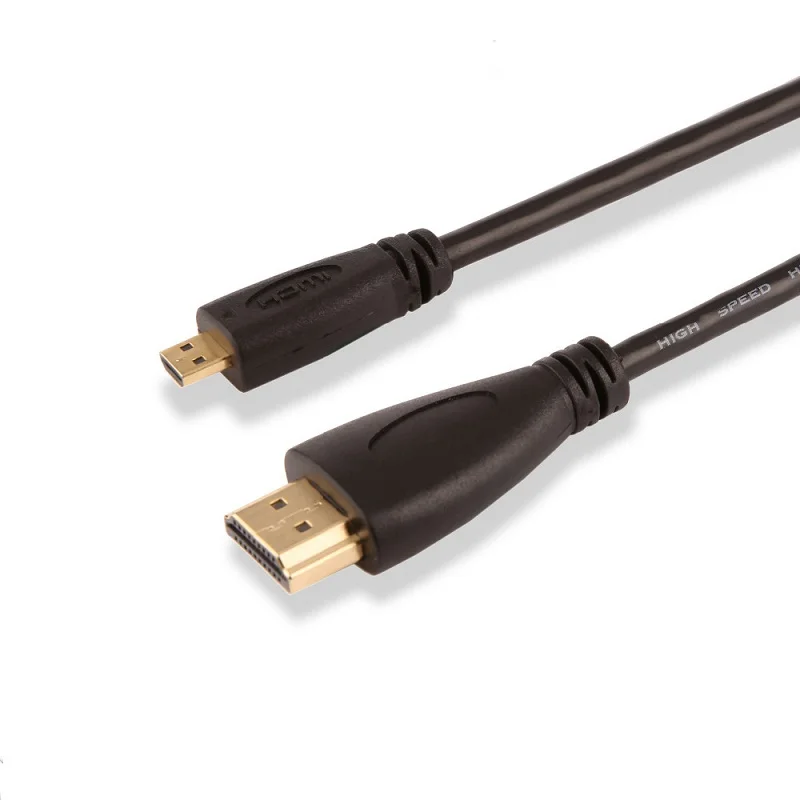 Micro HDMI to HDMI Cable 3ft 1m1.5m 2m 3m 3D 4K*2K Male-Male High Premium Gold-plated HDMI Adapter for Phone Tablet HDTV Camera