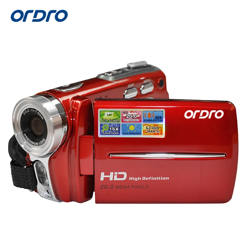 

Ordro DV-S109 20 Mega Pixels 2.7" HD 720P Video Camera Camcorder Support LED Light DIS TV Function