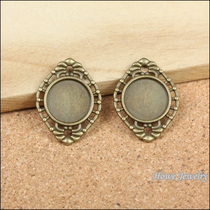 

Vintage 21 PCS Circular frame Connector Pendant Charm Antique bronze Zinc Alloy fit Bracelet Necklace DIY Metal Jewelry Findings