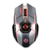 Беспроводная мышь Бесшумная эргономичная игровая мышь 7 клавиш RGB подсветка 2400 dpi для ноутбука компьютера HSJ-19