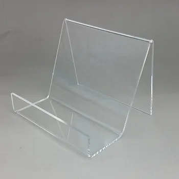 شراءالاكريليك T3mm W12cm محفظة حقيبة المحفظة فون كتاب عرض رفوف أصحاب يقف واحد الطبقة Guesset 50 ملليمتر 200 قطع عالية الجودة