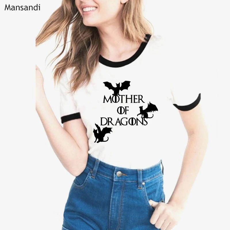 

Dracarys Mother Of Dragons T shirt Game Of Throne vogue tshirt women camiseta mujer summer tops female t-shirt tumblr clothes