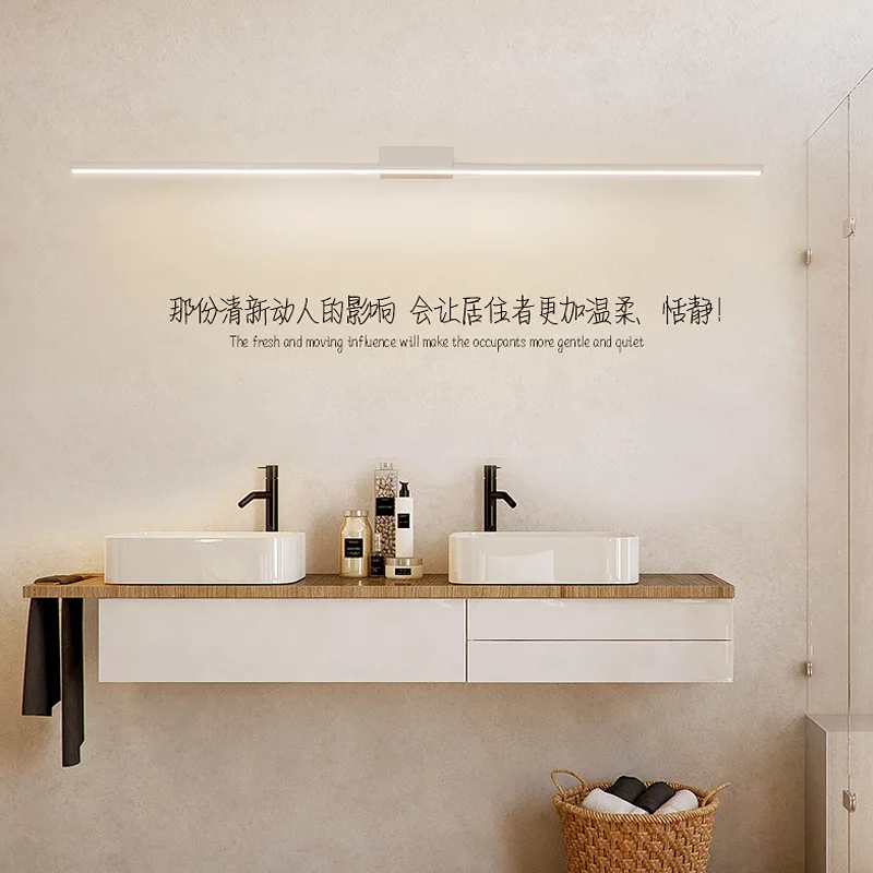 Современный простой зеркальный светильник для ванной комнаты светодиодный настенный светильник алюминиевая арматура настенный светильник ing для макияжа Парикмахерская туалетный столик