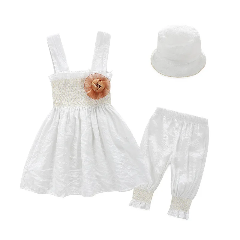 Buy 3PCS Kids baby girls white dress Baby girls