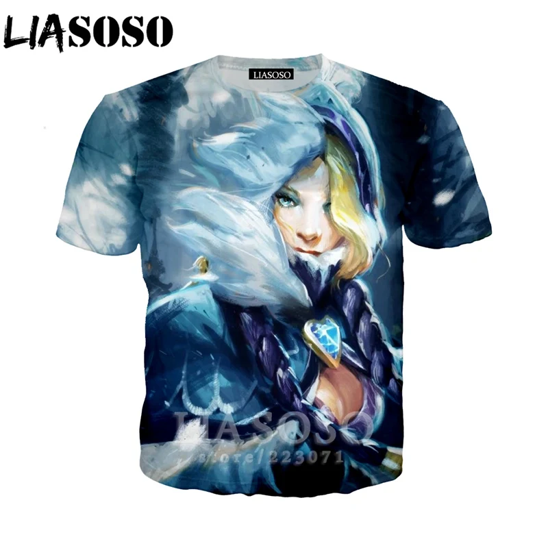 LIASOSO New Fashion Sweatshirt 3D Print Men Women Video Game Dota 2 T-Shirt Casual Unisex Short Sle