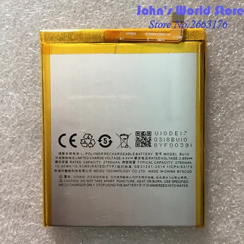 

For Meizu U10 Battery BU10 Compatible MeiBlue U10 2760mAh Battery Replacement High Quality Battery Parts Smart Phone