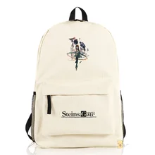 Steins Gate Okabe Rintarou школьные сумки косплей для подростков рюкзаки аниме Makise Kurisu плечи книга Сумка Рюкзаки