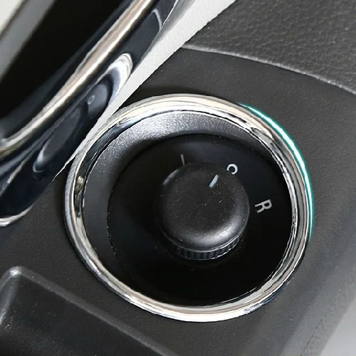 CITALL Car Sedan Door Rearview Mirror Switch Knob Sequins Circle For